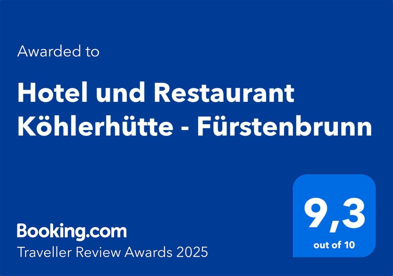 Hotel Und Restaurant Koehlerhuette - Fuerstenbrunn Beierfeld Esterno foto